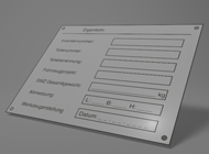 Inventar- / Eigentumsetiketten